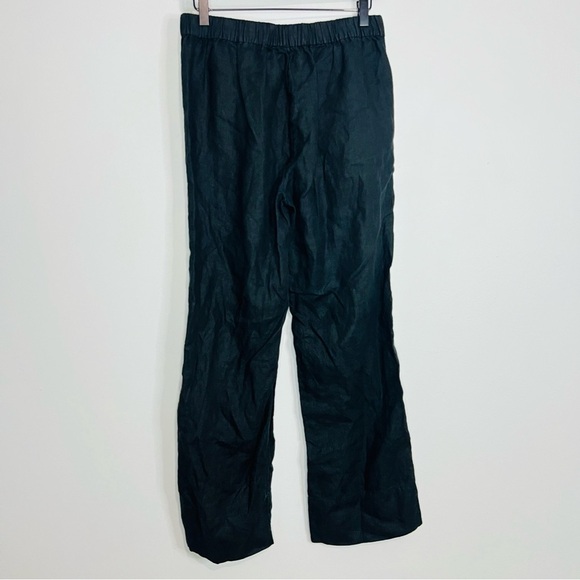 AYR Black Wide Leg 100% linen pants wide leg size small Women's Pants - Picture 6 of 10